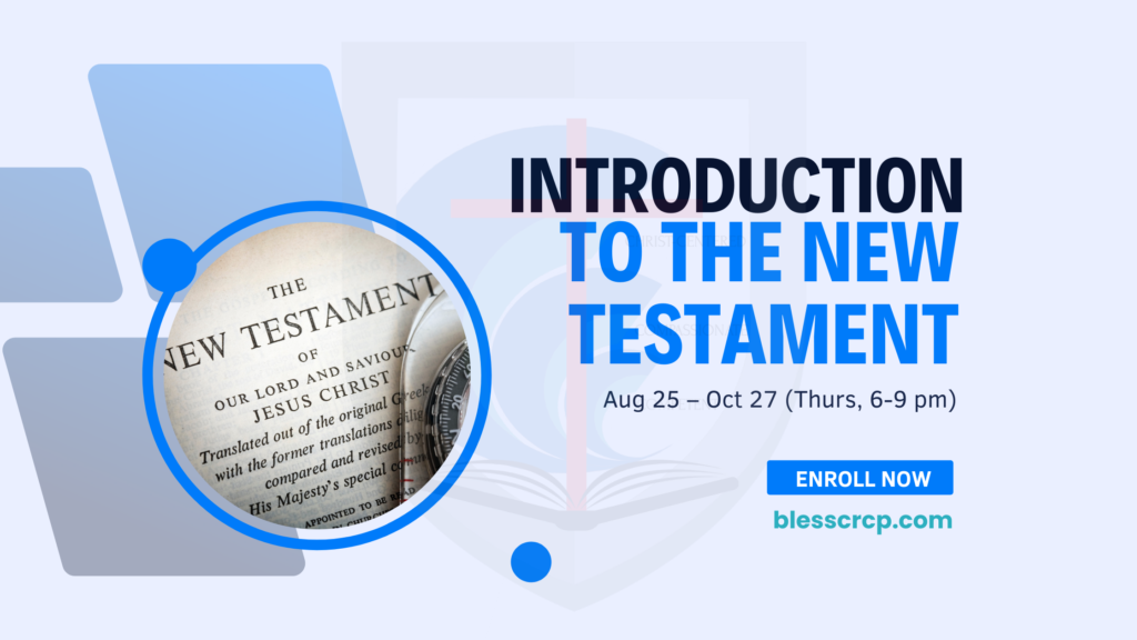 Introduction To The New Testament - BLESS