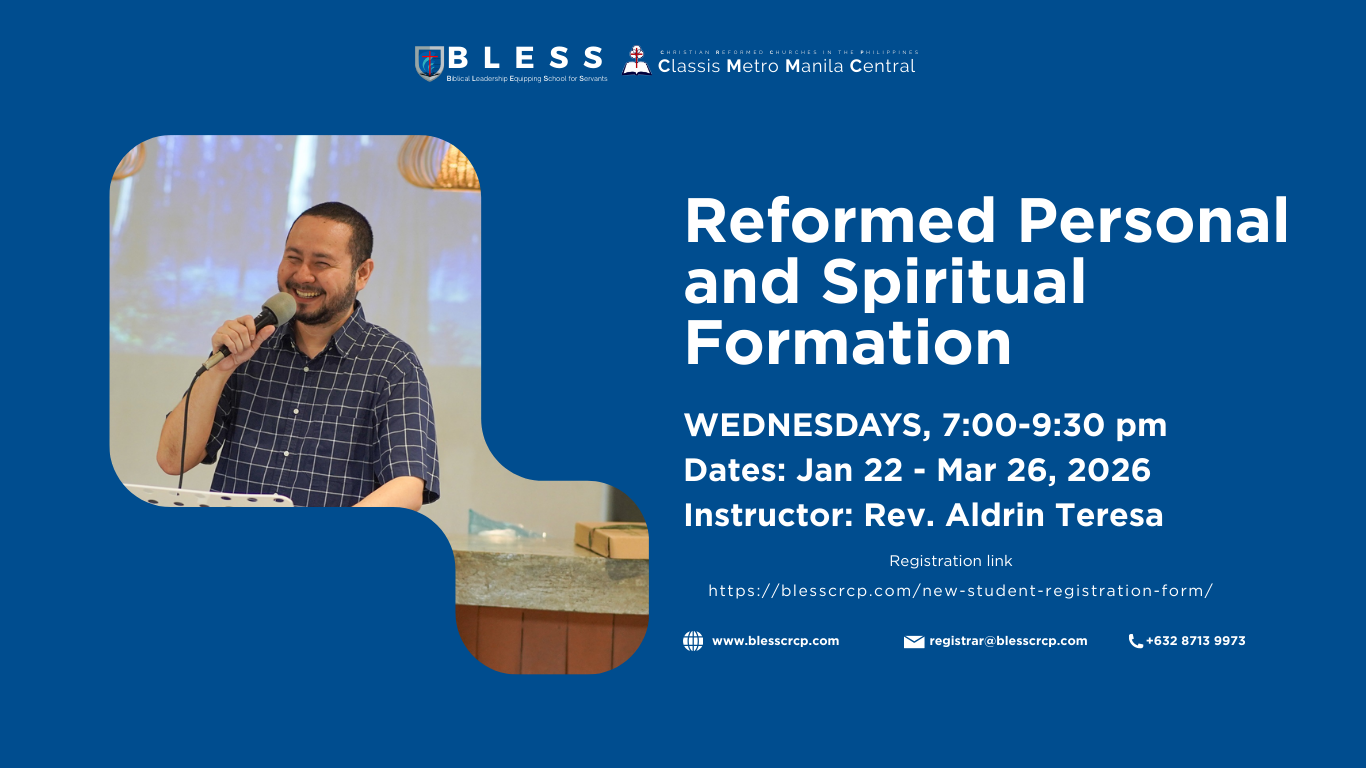 Reformed Personal and Spiritual Formation
